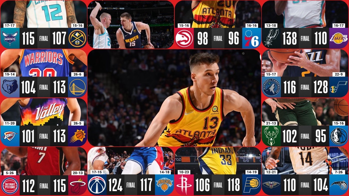 Bogdan se vratio i doneo pobedu Atlanti, Denver se raspao u finišu i prosuo 19 poena prednosti (VIDEO)