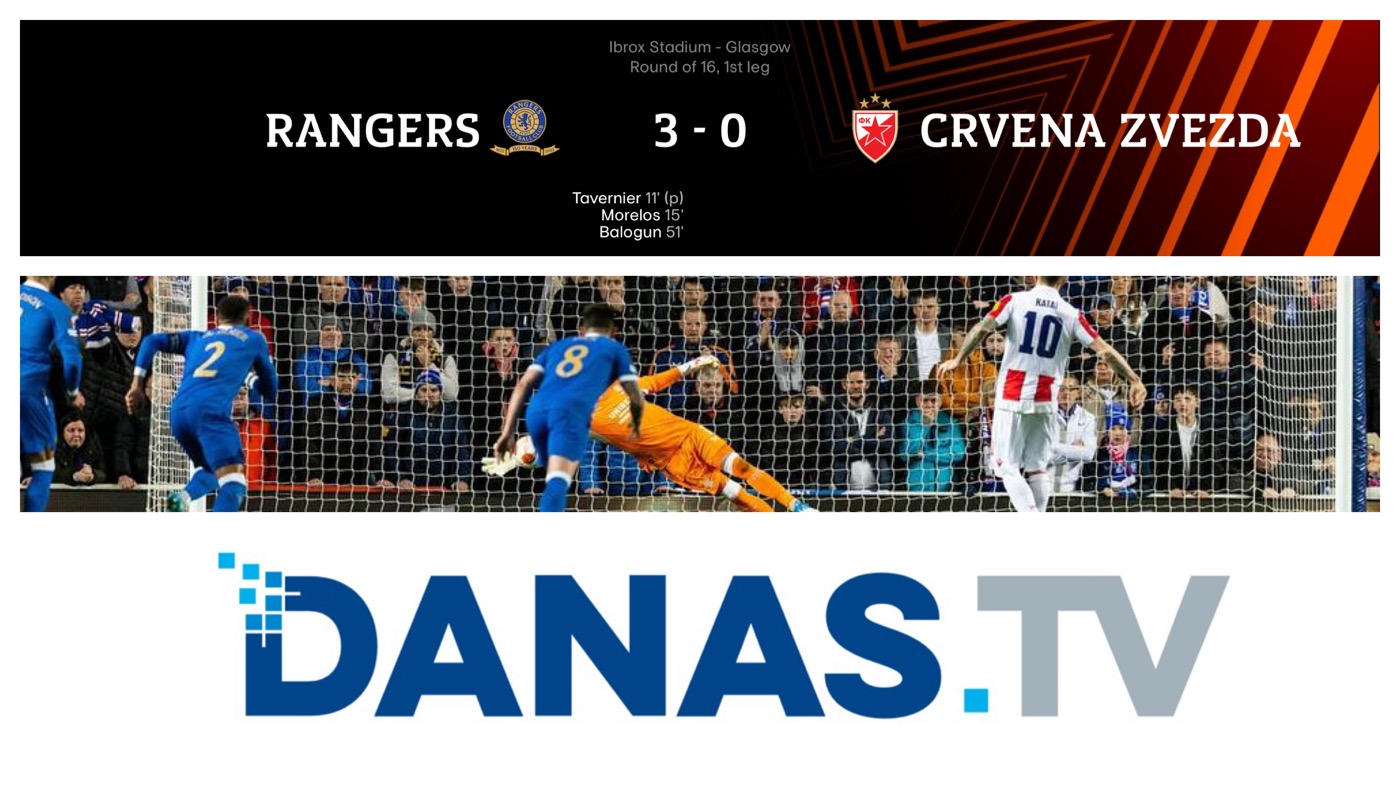 OCENE: Rendžers-Crvena zvezda 3:0. VAR uništio Kataija za nastavak prokletstva Zvezdinog evropskog proleća (VIDEO)