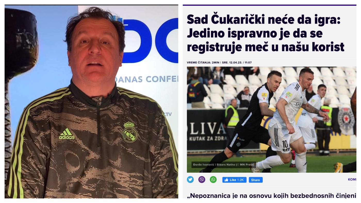 Željko Pantić: Nastavak farse i Zvezdina filijala sa Banovog brda koja hoće pobedu za zelenim stolom..(VIDEO)