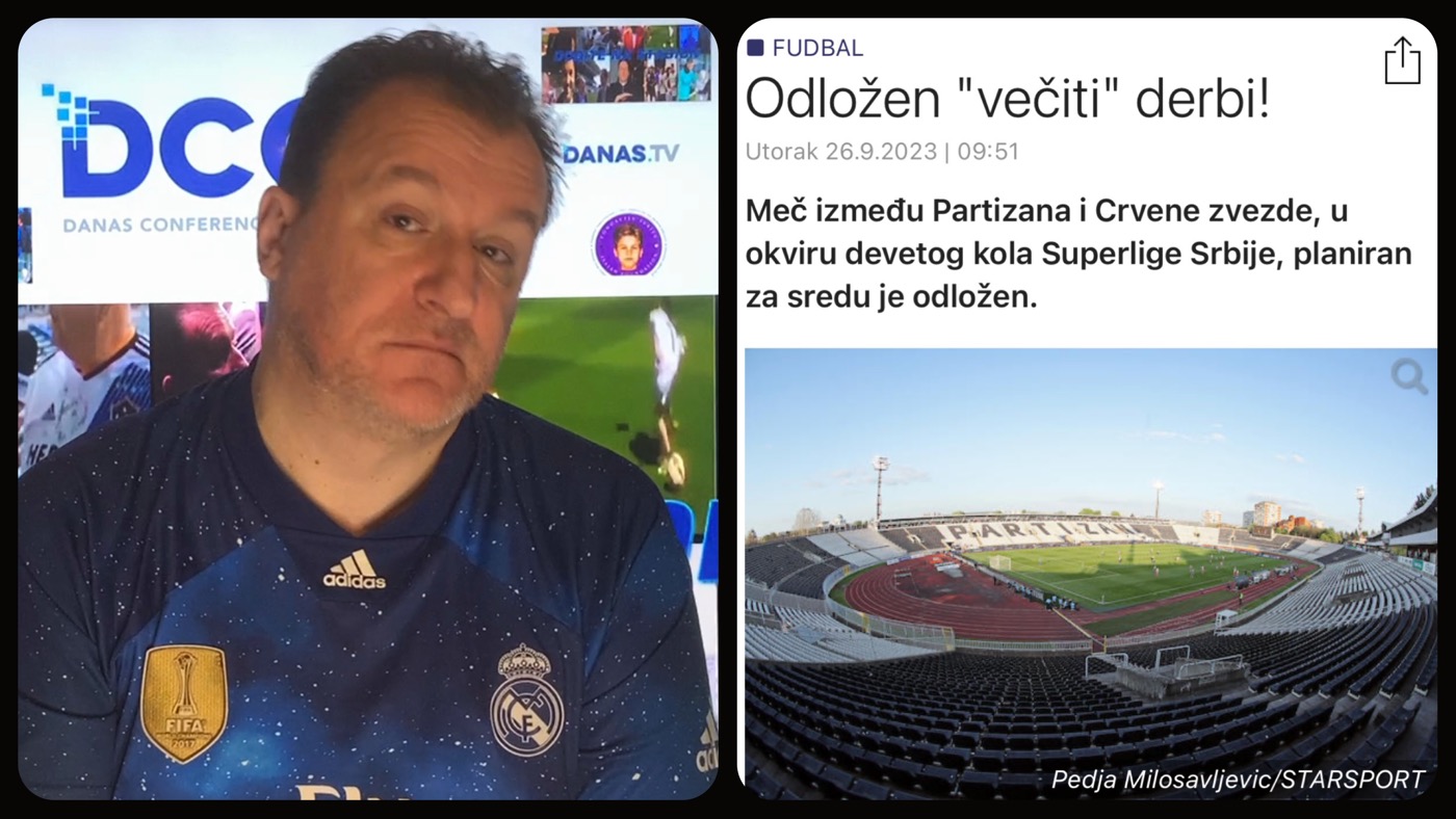 Željko Pantić: Odloženi derbi i dan  žalosti kao izgovor za ispunjenje svih Zvezdinih ultimatuma…(VIDEO)