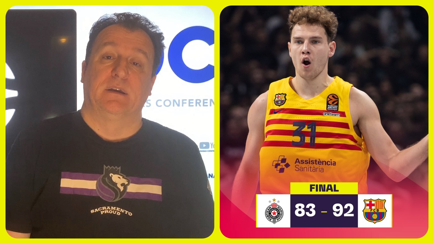 Željko Pantić: Revija ofanzivnih skokova za pobedu Barselone i Partizanova NBA publika…(VIDEO)