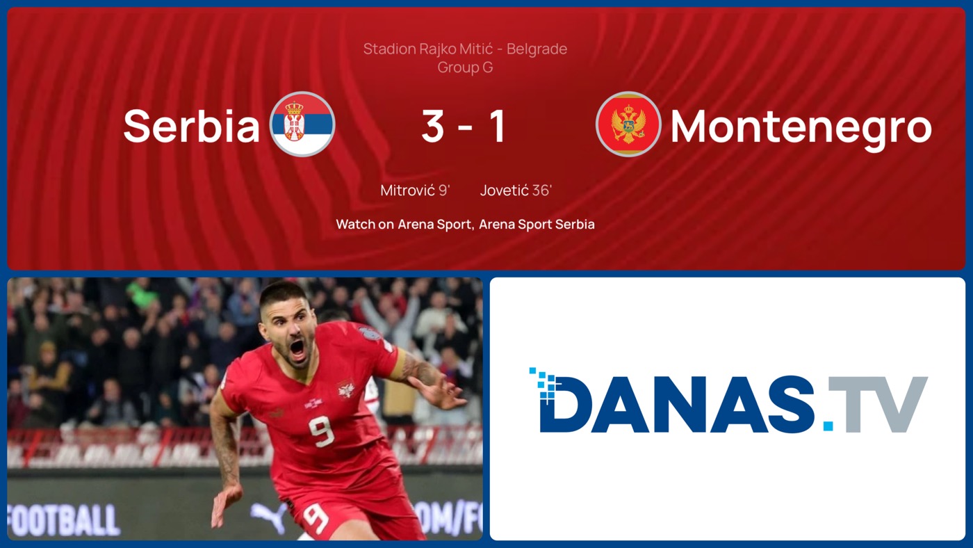 OCENE: Srbija-Crna Gora 3:1. Mitrogol spasilac, presudilo drugo poluvreme bez padobranaca u timu Srbije…(VIDEO)