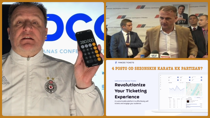 Željko Pantić: Holandski Fancee Tickets iz Humske 1 i četiri posto od sezonskih karata KK Partizan… (VIDEO)