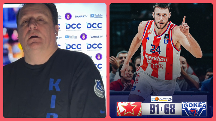 Željko Pantić: Odmorna Zvezda demolirala Igokeu i sablasne tribine kao budućnost ako ABA liga ode… (VIDEO)