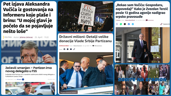 Željko Pantić: Dođite na stadion 937. Glasovi u Vučićevoj glavi i državni milioni za smrt Partizana…