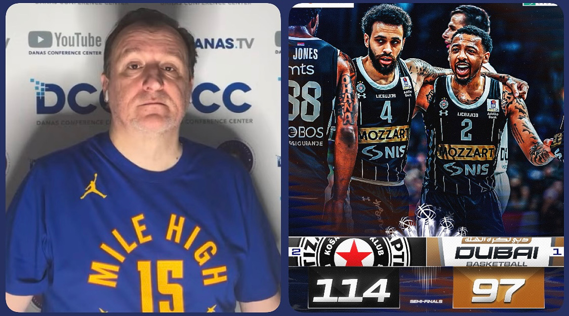 Željko Pantić: Partizan uništio Dubai na krilima Džordža Vašingtona i Vanje Kapitena…