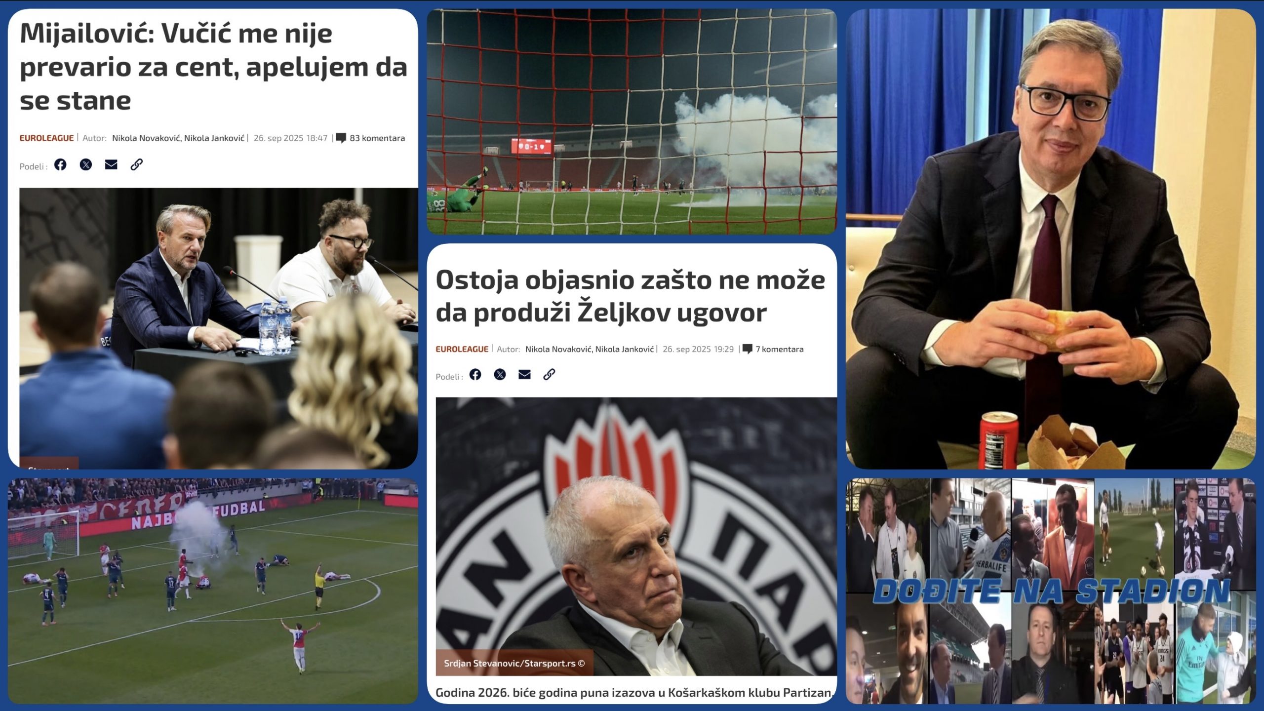 Željko Pantić: Dođite na stadion 979. Vicevi nestranačkog Ostoje i Vučićev topovski udar na Stojketa